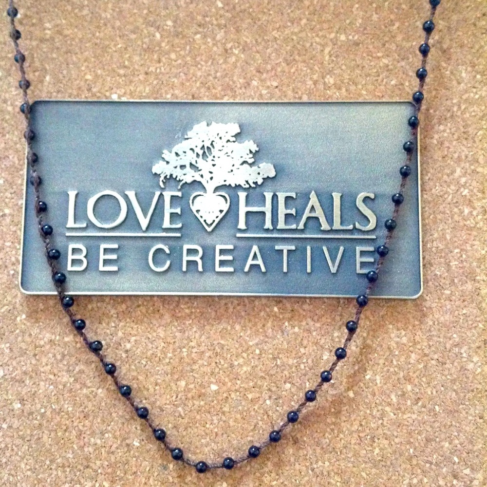 Love Heals Macrame Necklace